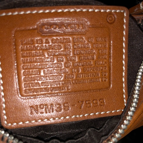 ♦️SOLD♦️Authentic Coach brown leather satchel 7593 - Picture 6 of 7